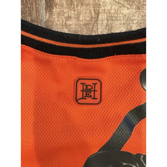 Ed Hardy by Christian Audigier Kids size 6 7  Sleeveless Top Orange Black Tiger - Picture 6 of 11